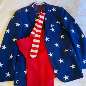 Men’s American Flag Dress Suit